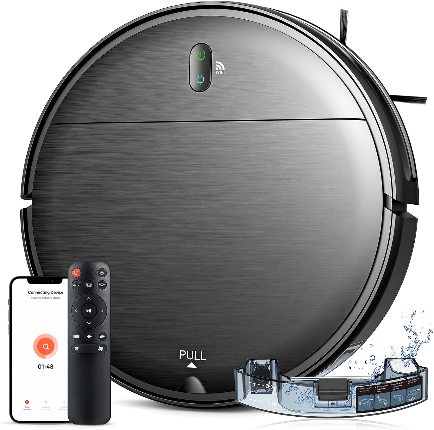 Robot Vacuum and Mop Combo with App Control